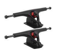 HOLIDYOYO Truck per Skateboard e Skateboard Cruiser Lega di Alluminio 2 Pezzi Nero Assorbimento Urti, Montaggio Versatile, per Principianti e Rider Esperti, Indoor e Street