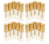 HOLIDYOYO Tubetti Vuoti in Plastica Trasparente 1,2ml 20 per Lucidalabbra Apertura Larga, Mini Contenitori Ricaricabili per Cosmetici Professionali e Fai da Te