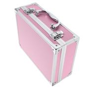 HOLIDYOYO Valigetta Portautensili in Lega di Alluminio Rosa Ampio Interno Resistente e Design Elegante per Uso Professionale e Personale