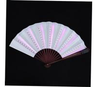 HOLIDYOYO Ventaglio Pieghevole LED per Performance Creativa Accessorio Unico per Feste e Spettacoli Facile da Usare Resistente per Amici e Famiglia