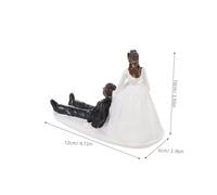 HOLIDYOYO Wedding Cake Topper in Resina Sposo in Statuina per Decorazioni Matrimonio Anniversari e Bridal Shower Duraturo e Originale