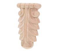HOLIDYOYO Wood Applique Vintage Carved Decor Unfinished Wooden for Doorways Rustic European Style Onlay Easy to Install Decorative Accent for Home Interiors