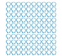 Holigie 100pcs Anello di pollame Anello di Pollo Gambi di Pollo Durevole Fibbia di Tipo Aperto di plastica per Gambe di identificazione per Uccelli di Pollo Adatto per Le Grandi (16 mm)