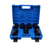 Holigie 7PCS Set di bussole per dado di bloccaggio cuscinetto ruota da 1/2 pollici SAE e metrico a 6 punti per dado dell'asse per auto camion SUV