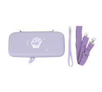 Holigie Custodia Switch 2, custodia rigida protettiva per console Switch 2, borsa da viaggio portatile impermeabile con cinghie per mani e spalle per l'uso quotidiano e avventuroso (Viola)