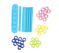 Holigie Gioco di sfida di abbinamento colori Gioco di puzzle impilabile con anelli di abbinamento a modello veloce in plastica per feste notturne di riunioni di famiglia