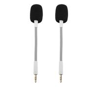 Holigie Microfono di ricambio da 2 pezzi, set di ricambio per microfono con asta con cancellazione del rumore compatibile con cuffie Barracuda X, confezione da 2 (Weiß)