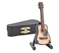 Holigie Modelo De Guitarra Acústica En Miniatura, Mini Decoración De Guitarra De Madera Modelo De Instrumento Musical Mini Instrumento En Miniatura Muñecas Clásicas Accesorio Moda