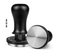 HOLIHOKY Pressino da 58 mm, 13,6 kg calibrato a pressione costante, per portafiltro da 58 mm, autolivellante a molla con base filettata in acciaio inossidabile, nero