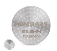 HOLIHOKY Puck Screen 54 mm, spessore 0,8 mm, con scatola di immagazzinaggio acrilico, riutilizzabile per portafiltro Sage 54 mm, in acciaio inox 304 doppio filtro