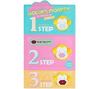 Holika Golden Monkey Glamour Kit in 3 fasi per ripristinare la labbra, 1 pezzo