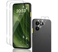Holilo 2+2 Pezzi Vetro Temperato Pellicola per Fairphone 6 Pellicola Protettiva e Pellicola Fotocamera, Protezione Schermo Durezza 9H Anti-graffio Anti-Impronta