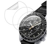 Holilo 3 pezzi Pellicola Protettiva per OMEGA X Swatch BIOCERAMIC MOONSWATCH 32mm, Anti-Bolla Copertura totale 3D HD Pellicola proteggi schermo Anti Scratch HD TPU Soft Film