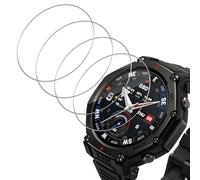 Holilo 4 Pezzi Pellicola Protettiva per Amazfit T-Rex 3 Pro, TPU Anti-Bolla Copertura Totale 5D HD Pellicola Proteggi Schermo Anti Scratch HD TPU Soft Film Vetro