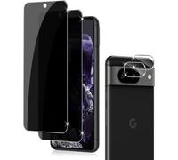 Holilo per Google Pixel 8 Privacy Pellicola Protettiva + Pellicola Fotocamera,2+2 Pezzi Anti Spy in Vetro Temperato, Pellicola Durezza 9H Protezione Schermo Anti-graffio
