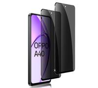 Holilo Privacy Pellicola Protettiva per OPPO A40 4G/OPPO A40M 4G/A60 5G【2 Pezzi】 Anti Spy in Vetro Temperato, Pellicola Durezza 9H Protezione Schermo Anti-graffio