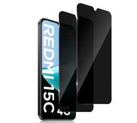 Holilo Privacy Pellicola Protettiva per Xiaomi Redmi 15C 4G/5G/POCO C85,【2 Pezzi】 Anti Spy in Vetro Temperato, Pellicola Durezza 9H Protezione Schermo Anti-Graffio