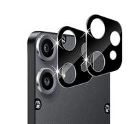 Holilo Protezione Fotocamera Posterior Pellicola per Nothing CMF Phone 2 Pro, 2 Pezzi Durezza 9H HD Anti-graffio Anti-Impronta Camera Vetro Temperato Pellicola Protettiva-Nero