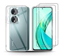 Holilo Silicone Cover +2 Pezzi Vetro Temperato Pellicola per HONOR 90 Smart, Anti-graffio Antiurto Tocco Morbido Protezione Custodia Protettiva Durezza 9H Pellicola Protettiva