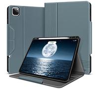 HOLIMET Custodia per iPad Pro 12.9 2022 6 Generazione, 2022/2021/2020/2018 (6a/5a/4a/3a Gen) Ultra Smart Cover con Pencil Holder per Pencil 2, Auto Svegliati/Sonno Case per iPad Pro 12.9 Pollici, Blu