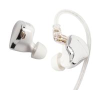 Holiper Auricolari con Filo Dual Magnet, Alta Risoluzione e Volume Elevato, Cuffie Hi-Fi per Musica e Giochi, Cavo USB Type-C con Ganci per Orecchie, Cuffiette in Ear con con Microfono, Bianco