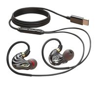 Holiper Cuffie con Filo USB C, Auricolari Cablati Hi-Fi a Doppio Driver, Cavo da 1,2 Metri Sport Cuffiette con Gancio Orecchio, Wired in Ear Headphones per Musica Cellulare Laptop PC MP3 Player