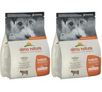 holistic dog adult small mangime secco gusto manzo, kg.2 (Confezione da 2)