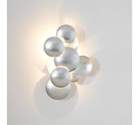 Holländer Applique a LED BOLLADARIA, argento, 42 x 27 cm, metallo, dimmerabile Holländer