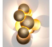 Holländer Applique a LED BOLLADARIA, oro, 42 x 27 cm, metallo, dimmerabile Holländer
