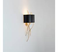 Holländer Applique Elba Corto 1 luce nero/oro Holländer