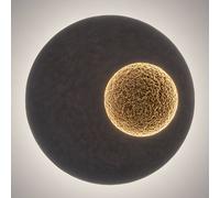 HOLLÄNDER Luna lampada da parete LED, 2700 K, 1 x 19 W Ø80 P: 3 cm, 300 K 13204, Luna [Lampade per Interni > Lampade a Parete]