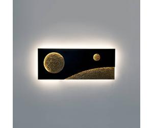 Holländer Applique LED Universo Spettro, nero/oro 300 K 13316