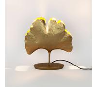 Holländer Lampada da tavolo Ginkgo, oro, 36x34cm Holländer