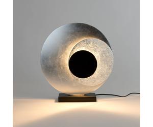 Holländer Lampada da tavolo LED La Bocca, argento, altezza 43 cm, a 2 luci, ferro Holländer
