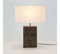 Holländer Lampada da tavolo Montecristo, colore legno/beige, altezza 59 cm, legno Holländer