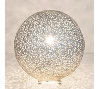Holländer Lampada da tavolo Lily Grande, Ø 43 cm, argento Holländer