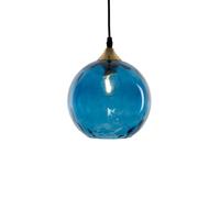 Holländer Sospensione Cagliari 1 luce paralume di vetro blu Holländer