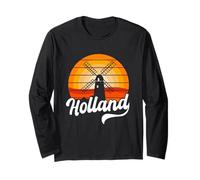 Holland - Mulino a vento olandese con design Maglia a Manica