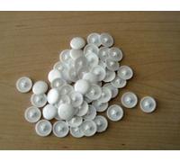 Holland Plastics, confezione da 50 calotte copri vite per viti a croce Pozidriv (n. 6-10), colore: bianco