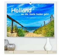 Holland, wo die Seele baden geht (hochwertiger Premium Wandkalender 2027 DIN A2 quer), Kunstdruck in Hochglanz: Erleben Sie die einzigartige Schönheit Zeelands in zwölf faszinierenden Monatsbildern