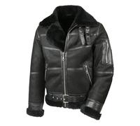 Hollert Uomo Giacca Bomber B16 IN Pelle Di Agnello Invernale da Pilota
