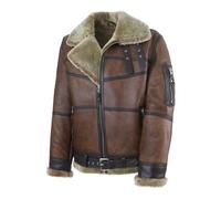 Hollert Uomo Giacca Bomber B16 IN Pelle Di Agnello Invernale da Pilota