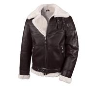 Hollert Uomo Giacca Bomber B16 IN Pelle Di Agnello Invernale da Pilota