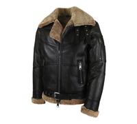 Hollert Uomo Giacca Bomber B16 IN Pelle Di Agnello Invernale da Pilota