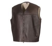 Hollert Uomo Gilet Pelliccia Agnello Firminius Senza Colletto Espresso Vera Jagd