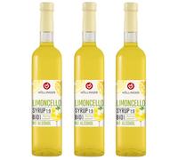 Hollinger Limoncello Syrup Bio Senza Alcol, Sciroppo al Limone Naturale, Concentrato 1:9, 3x 500ml