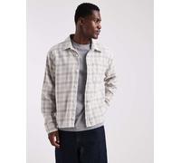 Hollister - Camicia a maniche lunghe bianca a quadri-Bianco XS