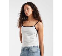 Hollister - Canottiera double-face grigia e blu navy con finiture a contrasto L