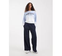 Hollister - Joggers a fondo ampio blu navy con tasche a cuore XL
