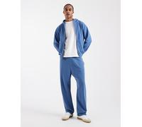 Hollister - Joggers blu in spugna con logo in coordinato M